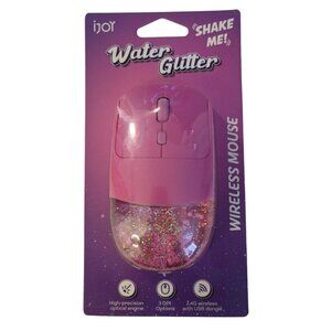iJoy Water Glitter Wireless Mouse For PC Pink New Cordless Optical Girls Women